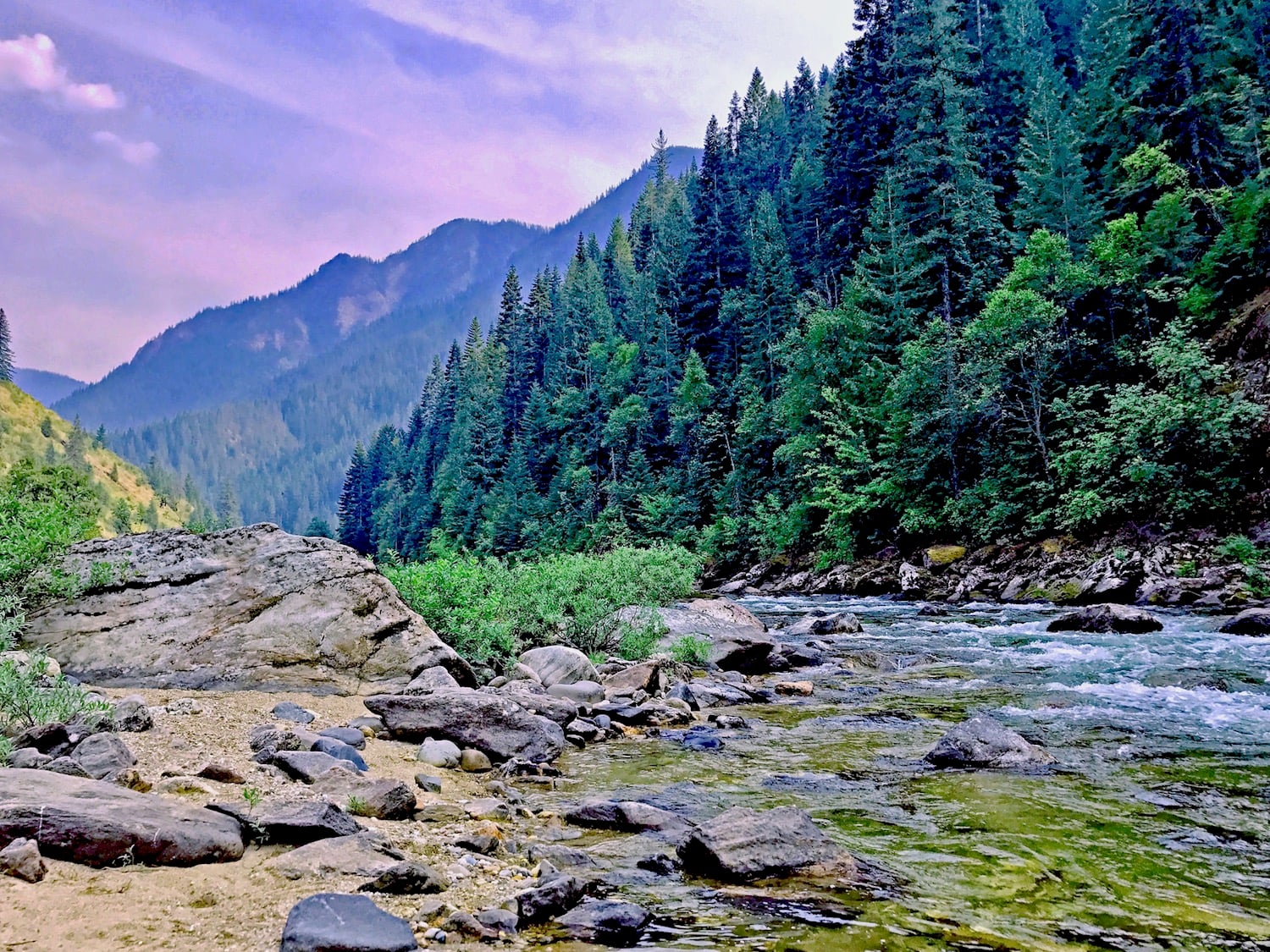 Kelly Creek — on the water