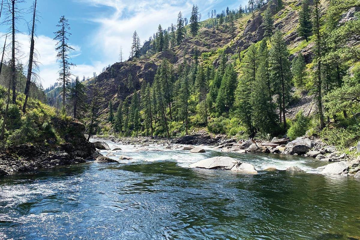 Selway River — on the water