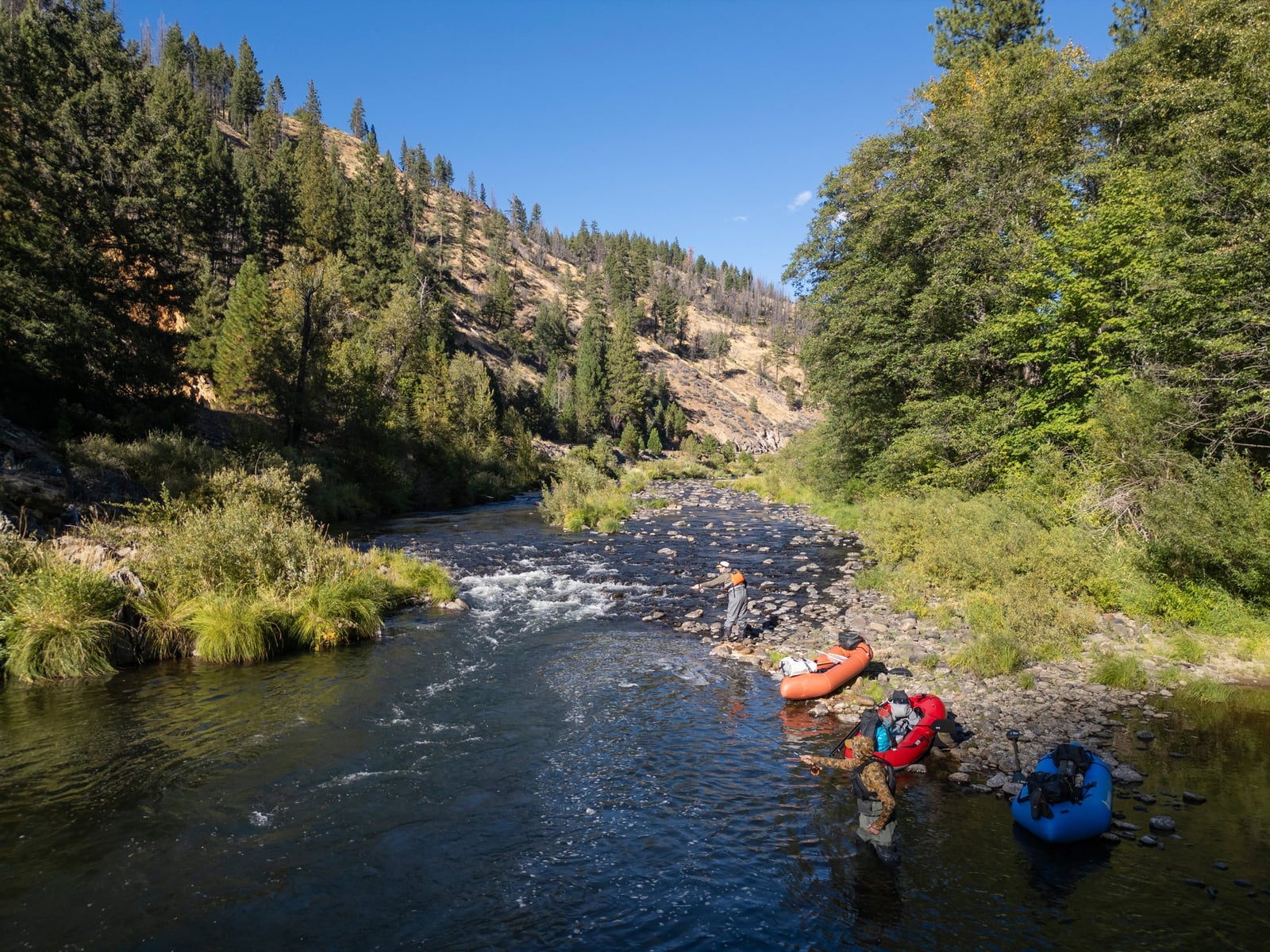 Lost Sierra Fly Guide on the water