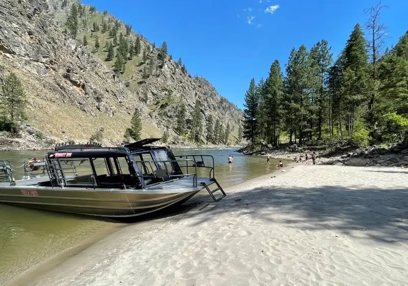 Salmon River Tours CO on the water